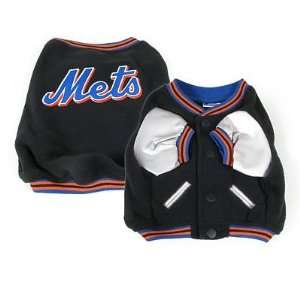  New York Mets Dog Baseball Jacket Coat   Varsity Style 