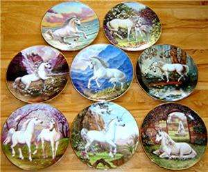 Enchanted World of the Unicorn HORSE Plate Collection  