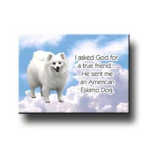  American Eskimo Dog True Friend Fridge Magnet Everything 