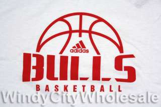 CHICAGO BULLS LONG SLEEVE SHIRT ADIDAS NBA NEW LOGO S  