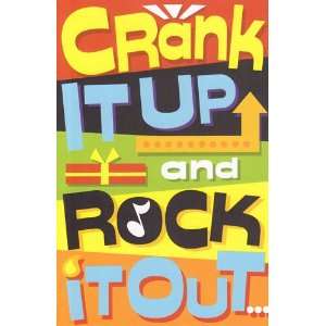  Greeting Card Birthday Crank It up and Rock It Out 