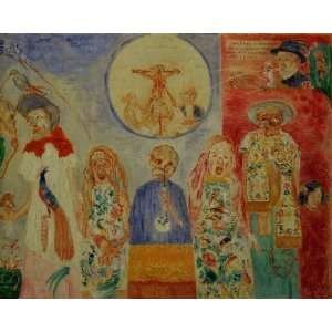  Hand Made Oil Reproduction   James Ensor   24 x 20 inches 