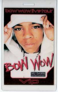 BOW WOW backstage pass CONCERT tour LAMINATE VIP  