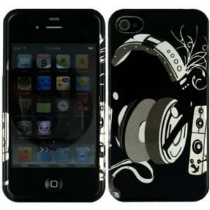  Black Hip Hop Crystal 2D Hard Case Cover forApple iPhone 4 
