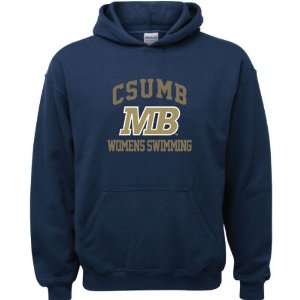 Cal State Monterey Bay Otters Navy Youth Womens Swimming Arch Hooded 
