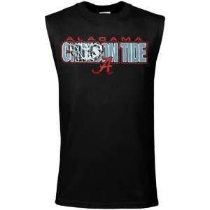  Alabama Crimson Tide Black Outsider Sleeveless T shirt 