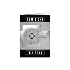  2011 Graduation Party Invitation, Black and White with 