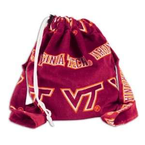  Virginia Tech Hokies Beach Towel Backpack: Sports 