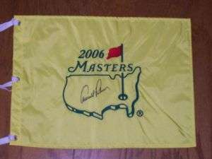 ARNOLD PALMER*SIGNED*AUTOGRAPHED*MASTERS*PIN*FLAG*  