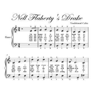   Flahertys Drake Easy Piano Sheet Music Traditional Celtic Books