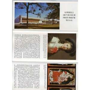   Kimbell Art Museum Brochure Fort Worth Texas 1970s 