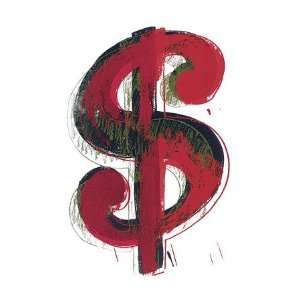  Dollar Sign, c.1981 Giclee Poster Print by Andy Warhol 
