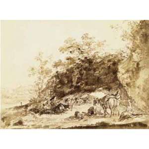   with Horses   Poster by Jean Honore Fragonard (15x11): Home & Kitchen