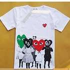NWT COMME Des GARCONS CDG PLAY Heart shaped SZ M  