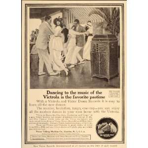  1914 Vintage Ad Victor Victrola Phonograph Dance Record 