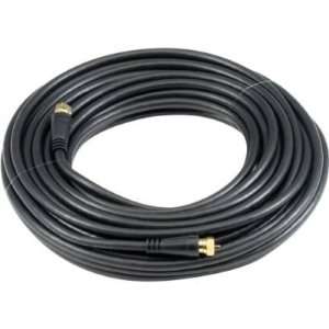  100FT F f RG6 Patch Cable Black Premium Heavy Duty Blister 