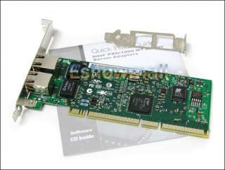 New Intel PRO/1000 8492MT Dual Port Server PCI/PCI X Adapter X 10 Low 