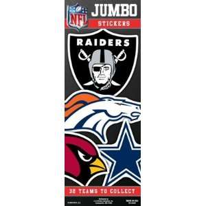  NFL Jumbo Team Logo Vending Stickers: Sports & Outdoors