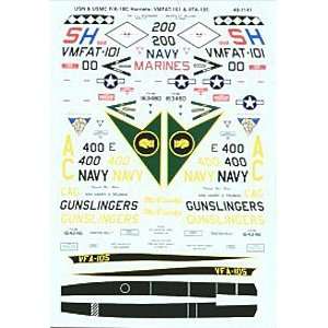    F/A 18 C Hornet VMFAT 101, VFA 105 (1/48 decals) Toys & Games
