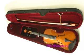 New 4/4 Full Size Student Violin / Fiddle w/ Case & Bow  