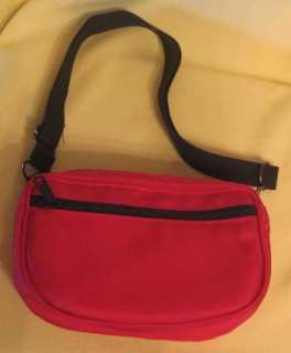 AVON Vintage Active Handbag Belt Bag Nylon Red NIB 1984  