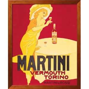  Martini Vermouth Torino Framed Poster Print, 18x22