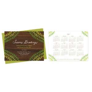  Green Garland   Personalized Holiday Cards Health 