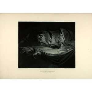  1887 Photogravure Three Witches Macbeth Shakespeare 