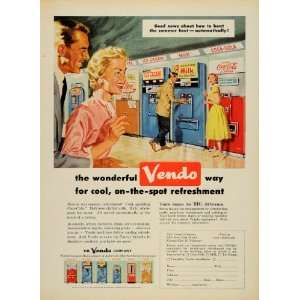  1958 Ad Vendo Vending Machines Milk Ice Cream Coca Cola 