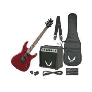  Dean Electric Guitar Starter Pack with Vendetta XMT Metalic Red 
