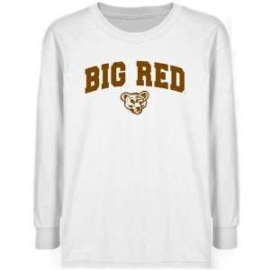  Cornell Big Red Youth White Logo Arch T shirt: Sports 