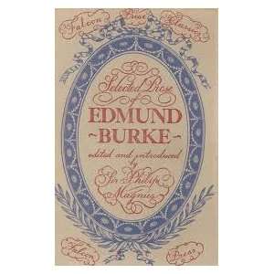   and Introduced by Sir Philip Magnus. Edmund Burke  Books