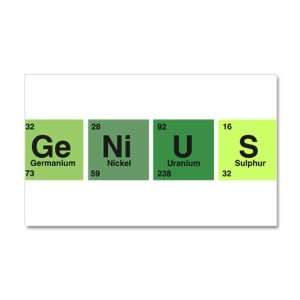 22 x 14 Wall Vinyl Sticker Genius Periodic Table of Elements Science 