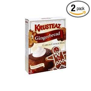 Krusteaz Gingerbread Cake & Cookie Mix, 14.5 Ounce Boxes (Pack of 2 