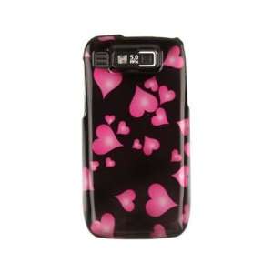  Snap On Plastic Phone Design Cover Case Raining Hearts For 