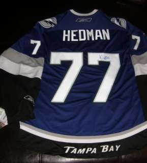 VICTOR HEDMAN SIGNED #77 Tampa Lightning 3rd Jersey  