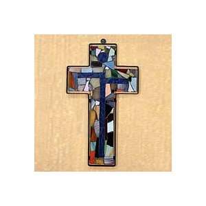  Stained glass cross, Holy Cross