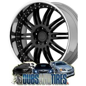  20 Inch 20x8.5 KMC wheels DIME Gloss Black Machined wheels 
