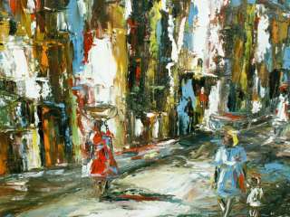 Original Haitian Oil Painting Raoul Viard Impressionist  