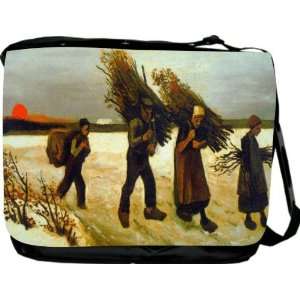 Van Gogh Art Apples Messenger Bag   Book Bag   School Bag 