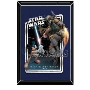   Weekends 2010 Poster Boba Fett & Mickey logo figure Toys & Games