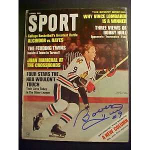   Black Hawks Autographed April 1968 Sport Magazine 