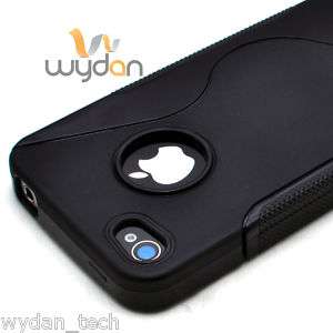   TPU Case Iphone 4G 4S Gel Body Cover w/ Screen Protector Verizon AT&T