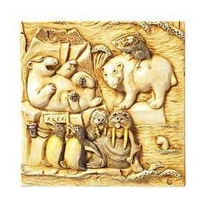 Noahs Park Glacier Falls ( Harmony Kingdom Collectible Tile 