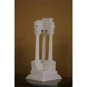  Corner Column Architectural Replica 8 Inches Tall White 