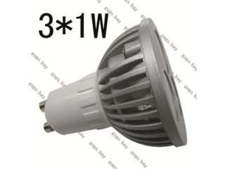 GU10 White Energy Saving Spotlight Bulb 3*1W LED 220V  