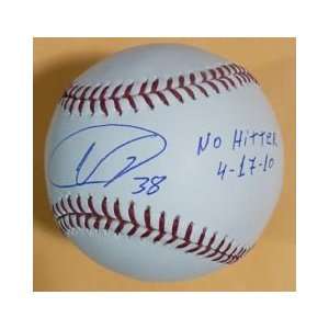 Ubaldo Jimenez Autographed/Hand Signed Colorado Rockies MLB Baseball w 