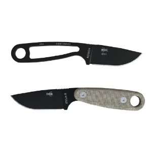 ESEE Knives Izula II Black Knife with Survival Kit 
