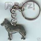 AMERICAN BULLDOG Dog Pewter Keychain Key Chain Ring  