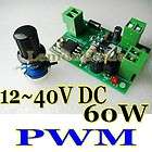 60W 12~40V DC Motor Reversible PWM Speed Controller Module Board for 